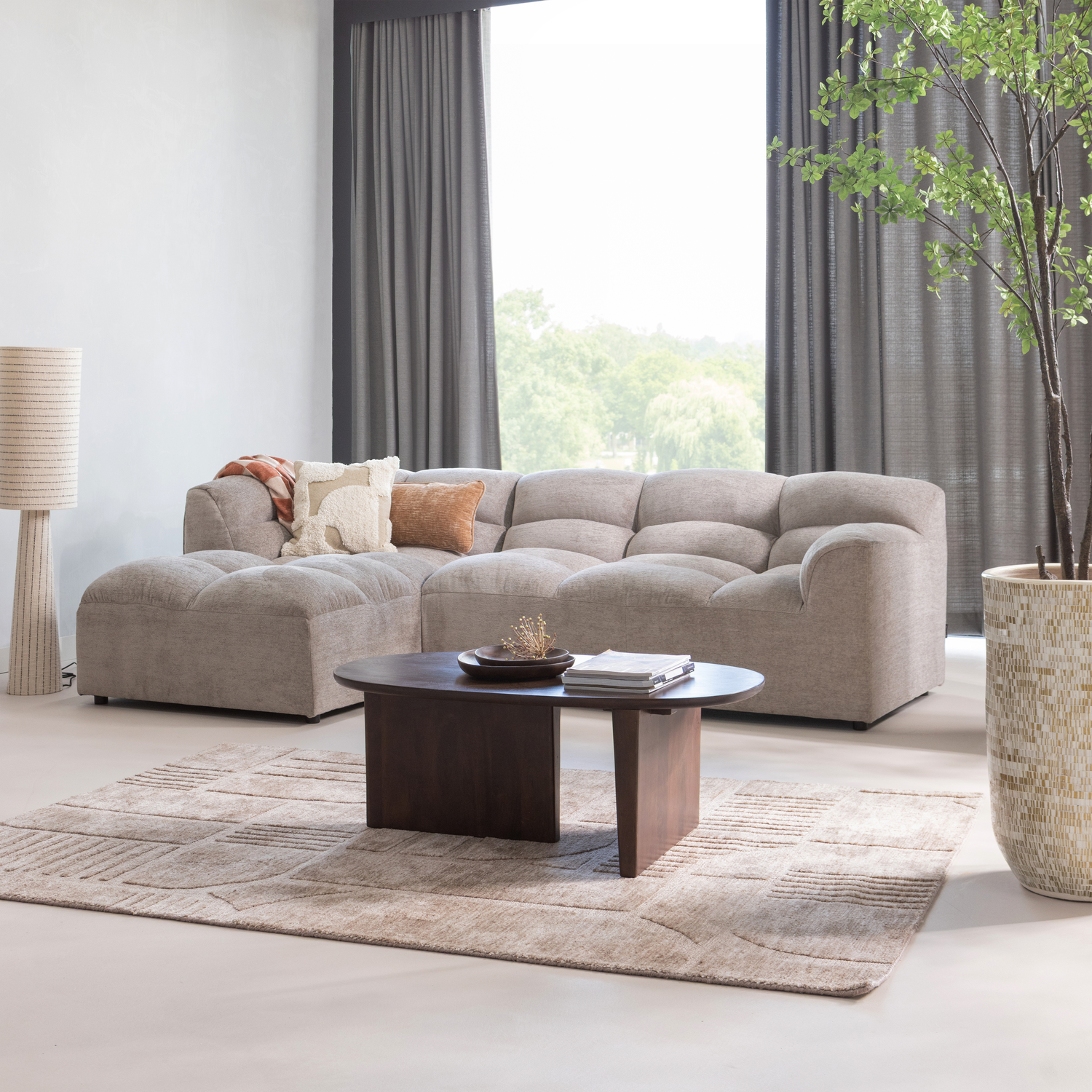 SEAM SALONTAFEL MANGOHOUT DONKERBRUIN