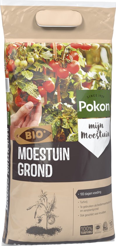 Pokon - BIO Moestuin grond 10 liter turfvrij
