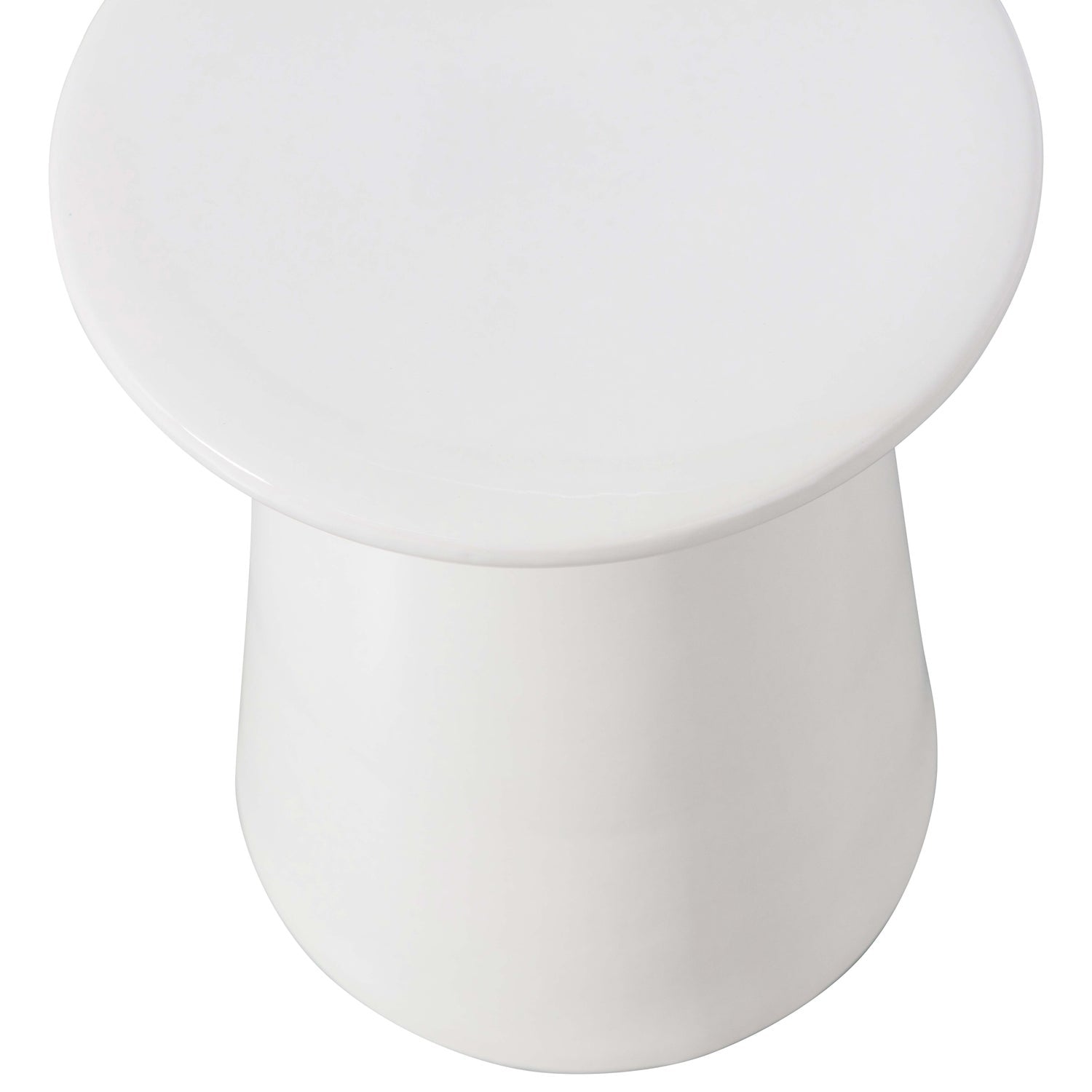 BUTTON BIJZETTAFEL KERAMIEK WIT 45X35O CM