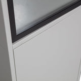 BASIC 2-DEURS VITRINEKAST GRENEN MIST [fsc]