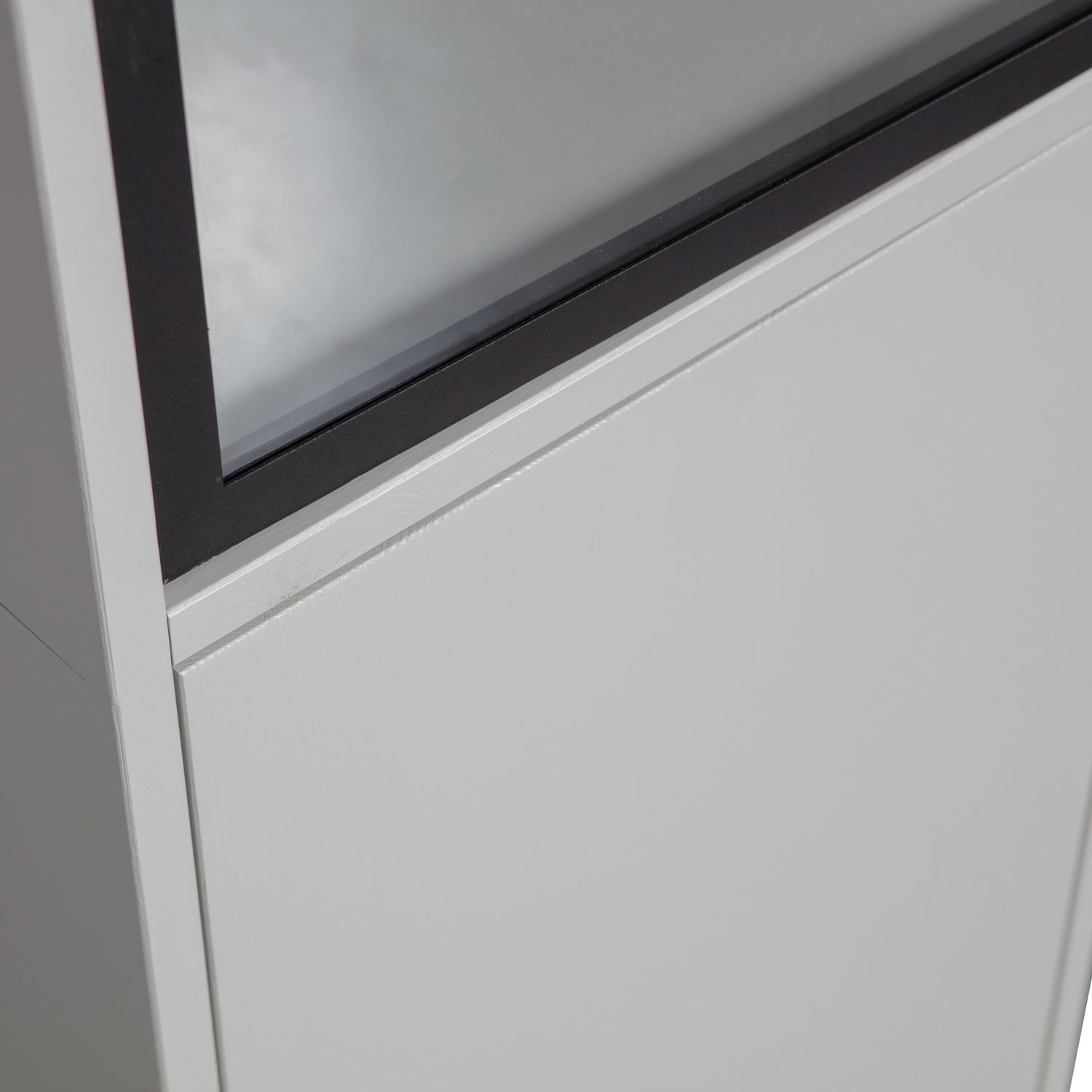 BASIC 2-DEURS VITRINEKAST GRENEN MIST [fsc]