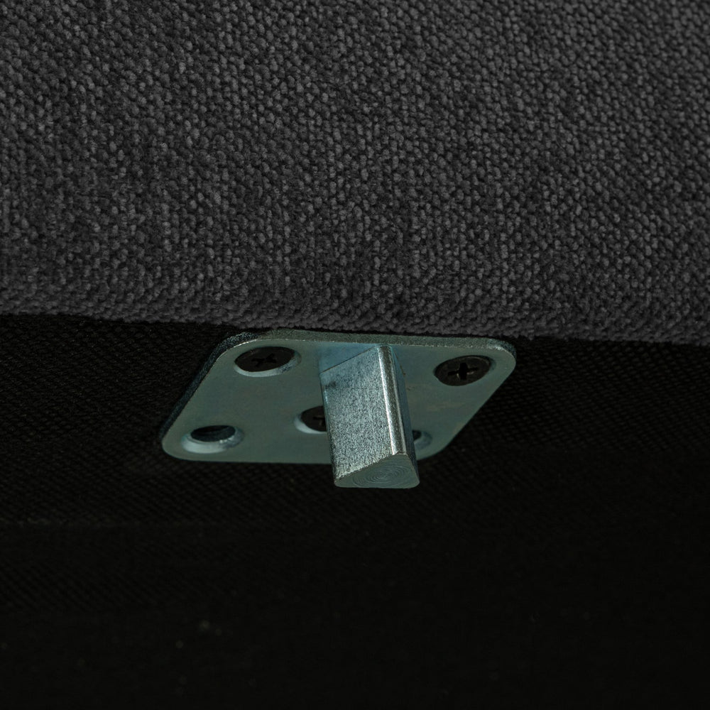 COUPLE POEF 50 CM DONKERGRIJS