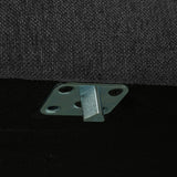 COUPLE POEF 50 CM DONKERGRIJS