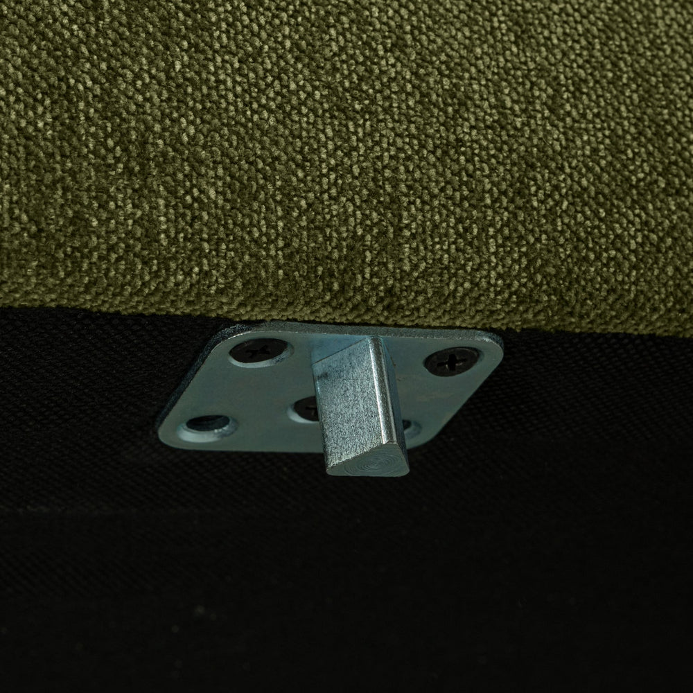 COUPLE POEF 100 CM WARM GROEN