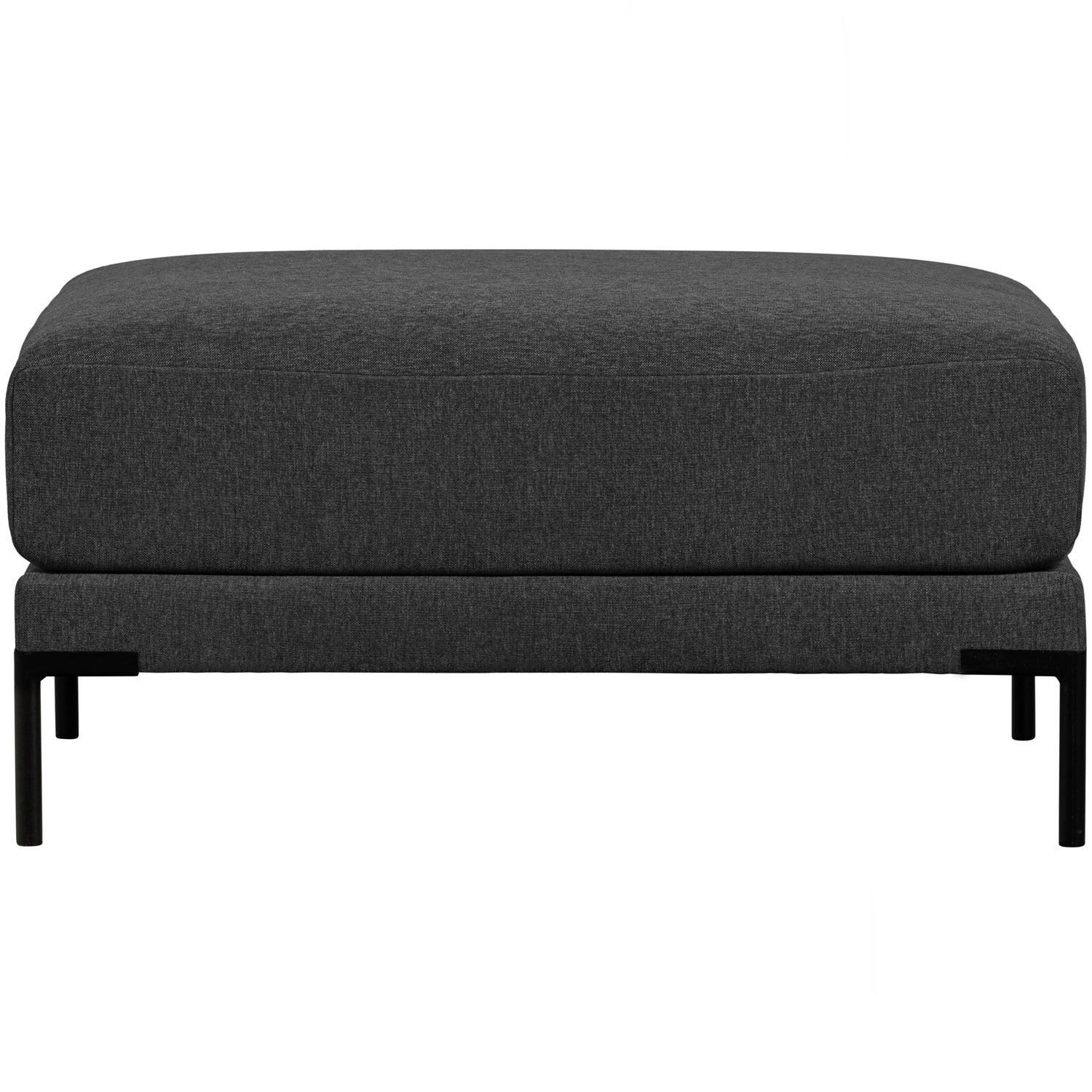 COUPLE POEF 50 CM DONKERGRIJS