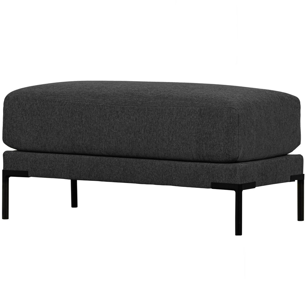 COUPLE POEF 50 CM DONKERGRIJS