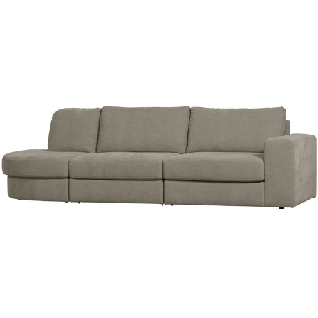 FAMILY 2,5-ZITS BANK RONDING LINKS WARM GRIJS