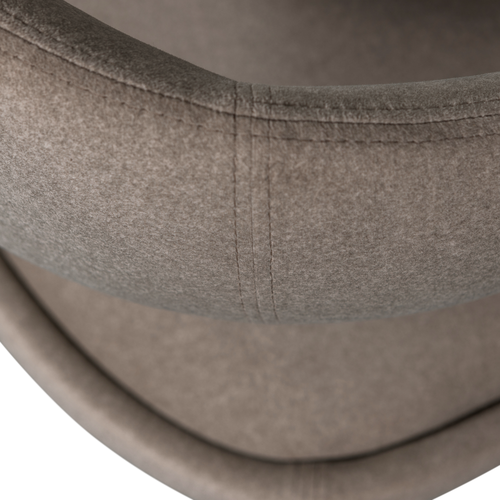 ARMS EETKAMERSTOEL VILT BRUIN