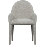 ELEGANCE EETKAMERSTOEL MET ARMLEUNING GREIGE