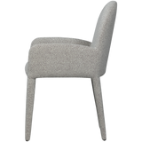 ELEGANCE EETKAMERSTOEL MET ARMLEUNING GREIGE