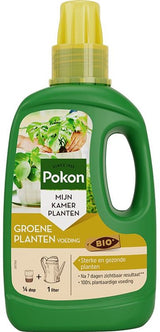 Pokon bio groene plantenvoeding, groene fles met gele dop, 500 ml