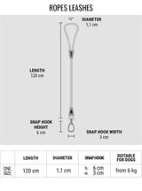 Morso Hondenriem Soft Rope Gerecycled Grey Grijs