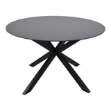 Ronde eettafelblad Ø120 cm met zwarte kruispoot