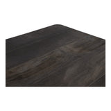 Vierkant tafelblad met donker houtnerf, zwart, 100x100 cm