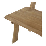 Teak boomstam bank 130 cm