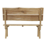 Teak boomstam bank 130 cm