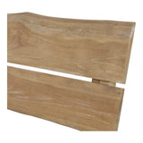 Teak boomstam bank 130 cm