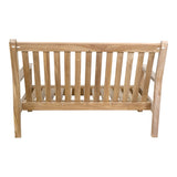 Loungebank teak 124 cm, incl. kussen