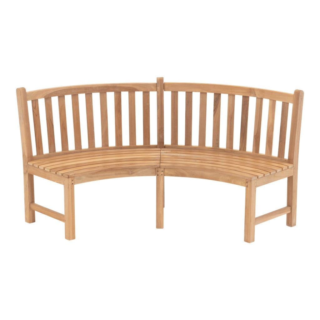 Ronde teakbank 200 cm