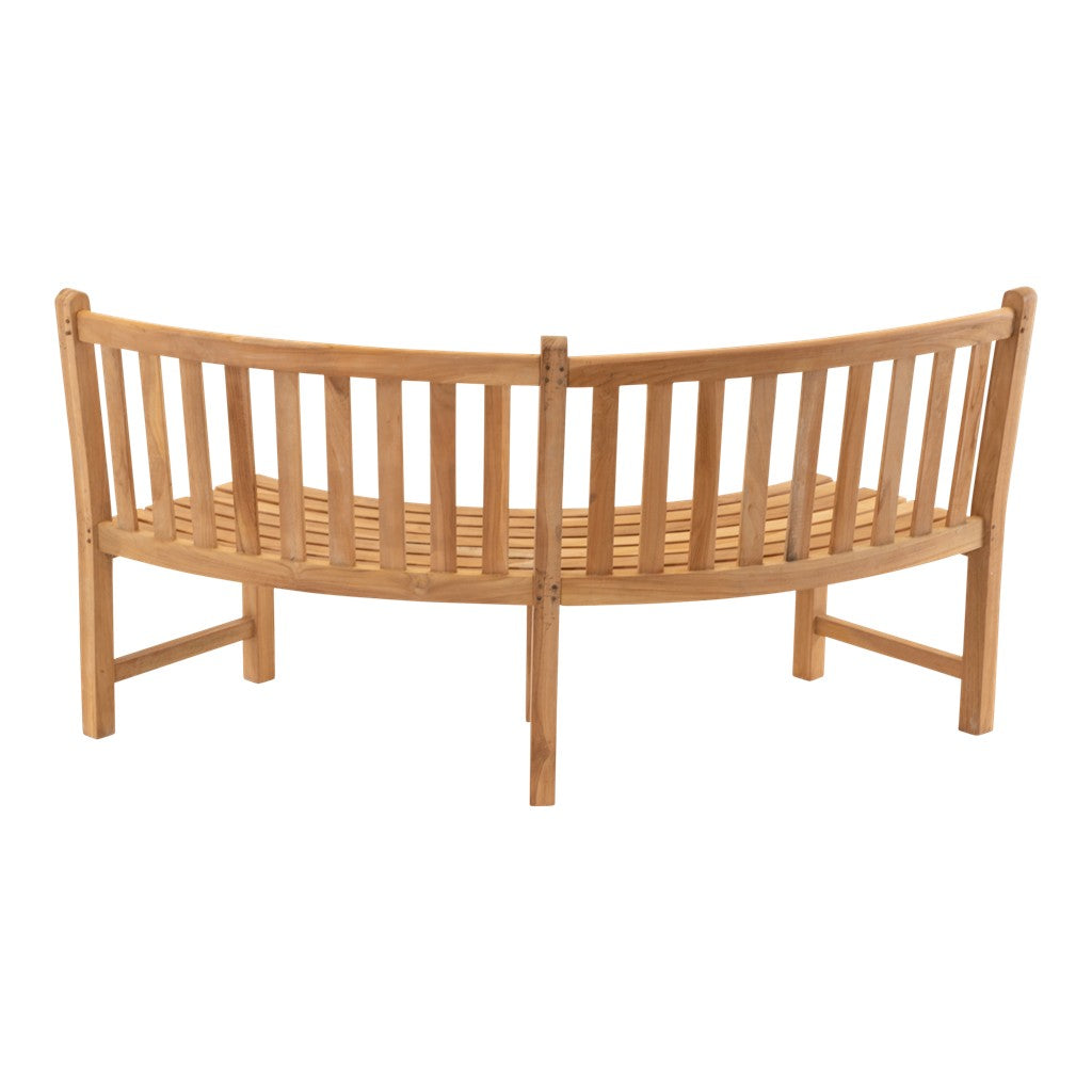 Ronde teakbank 200 cm