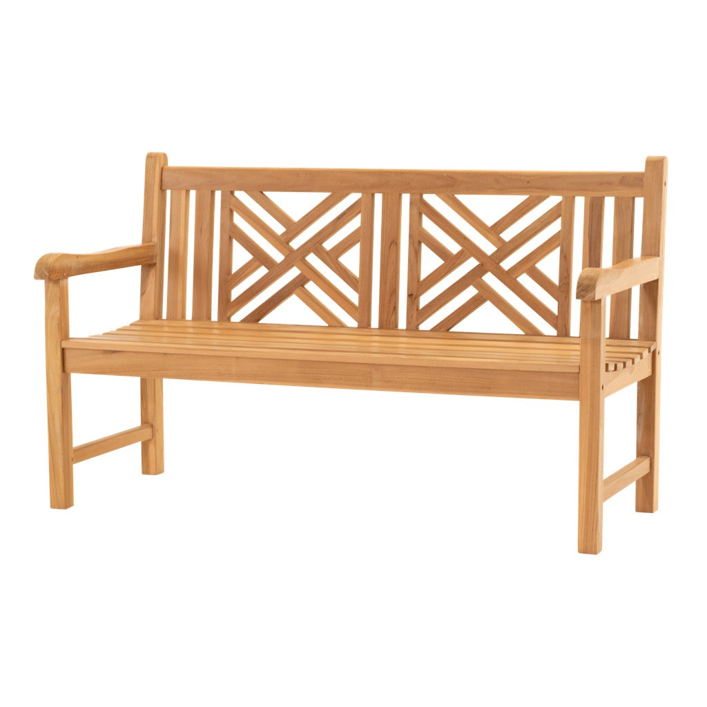 Teakbank Cross 150 cm