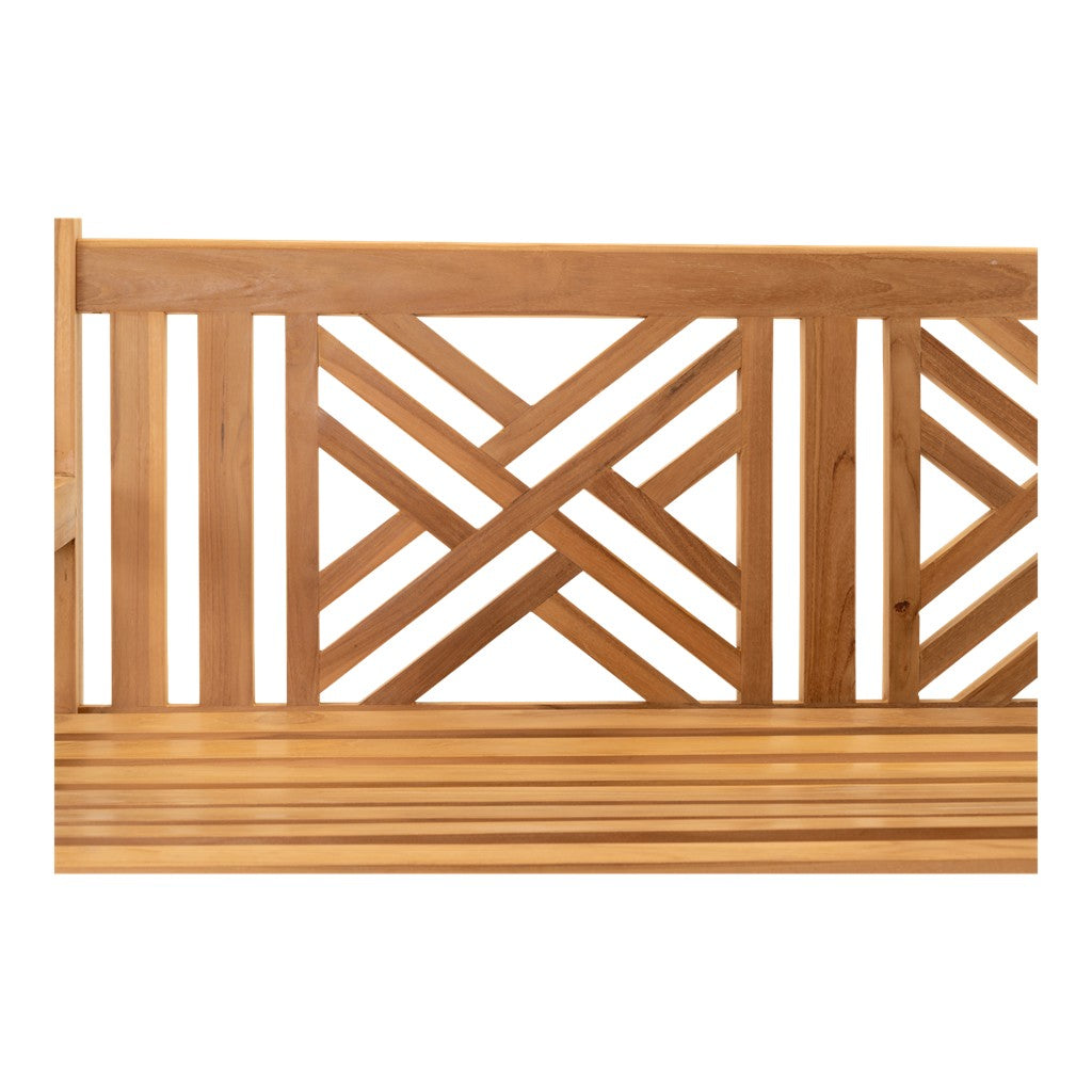 Teakbank Cross 150 cm