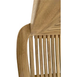 Teakhouten bank Stripe 142 cm