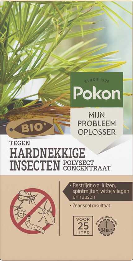 Doos met Pokon Bio insectenconcentraat tegen hardnekkige insecten, 175 ml