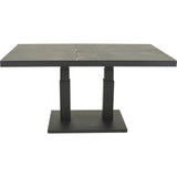Verstelbare loungetafel Murcia zwart 140x85 cm - Lesli Living