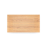 Houten lattenpaneel in naturel hout voor een loungeset, rechthoekig met zichtbare nerf