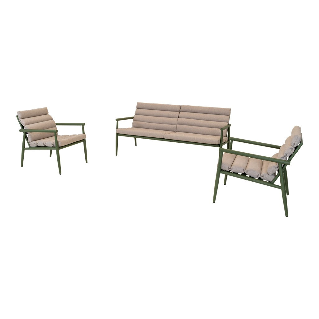 Loungeset Harper olijfgroen - Lesli Living