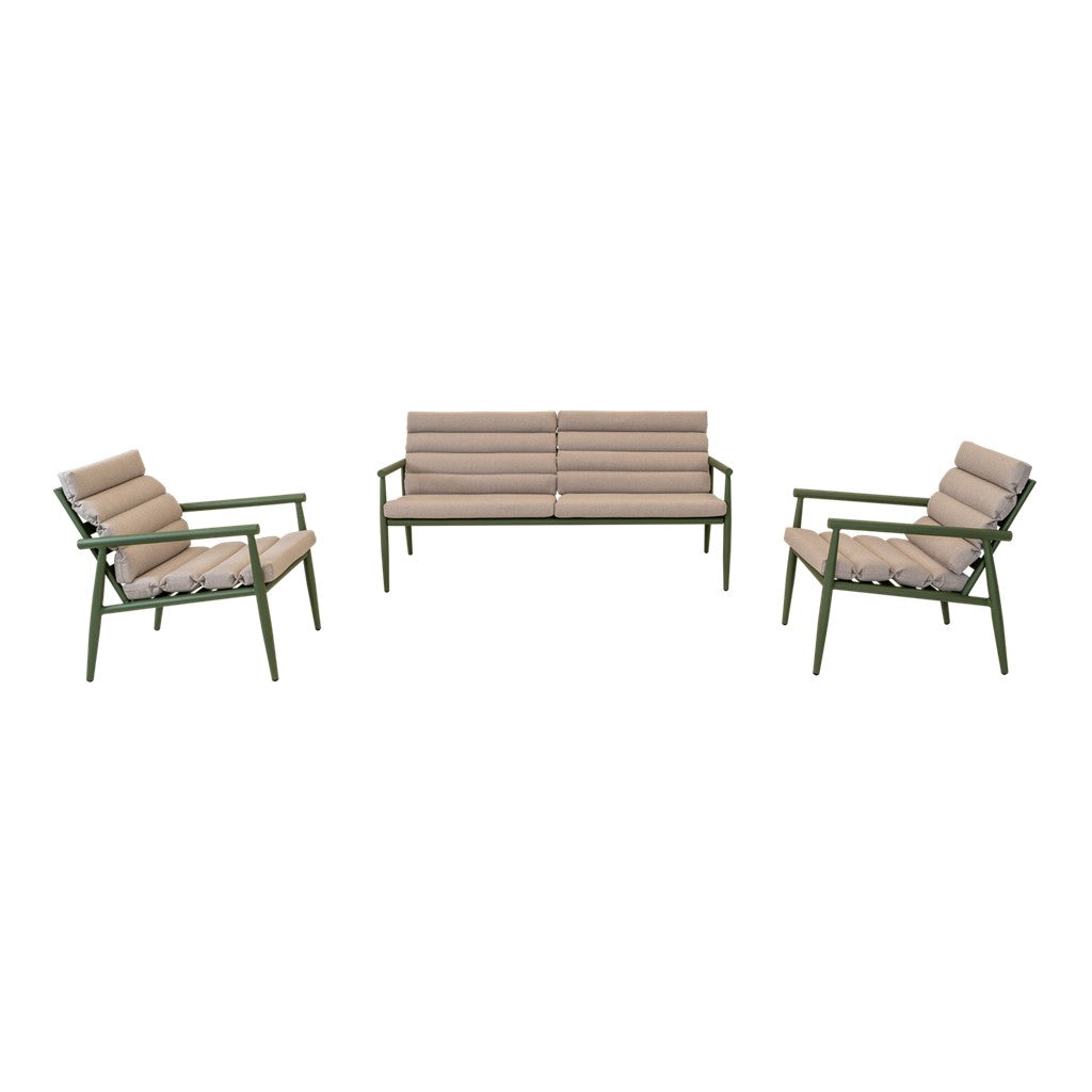 Loungeset Harper olijfgroen - Lesli Living