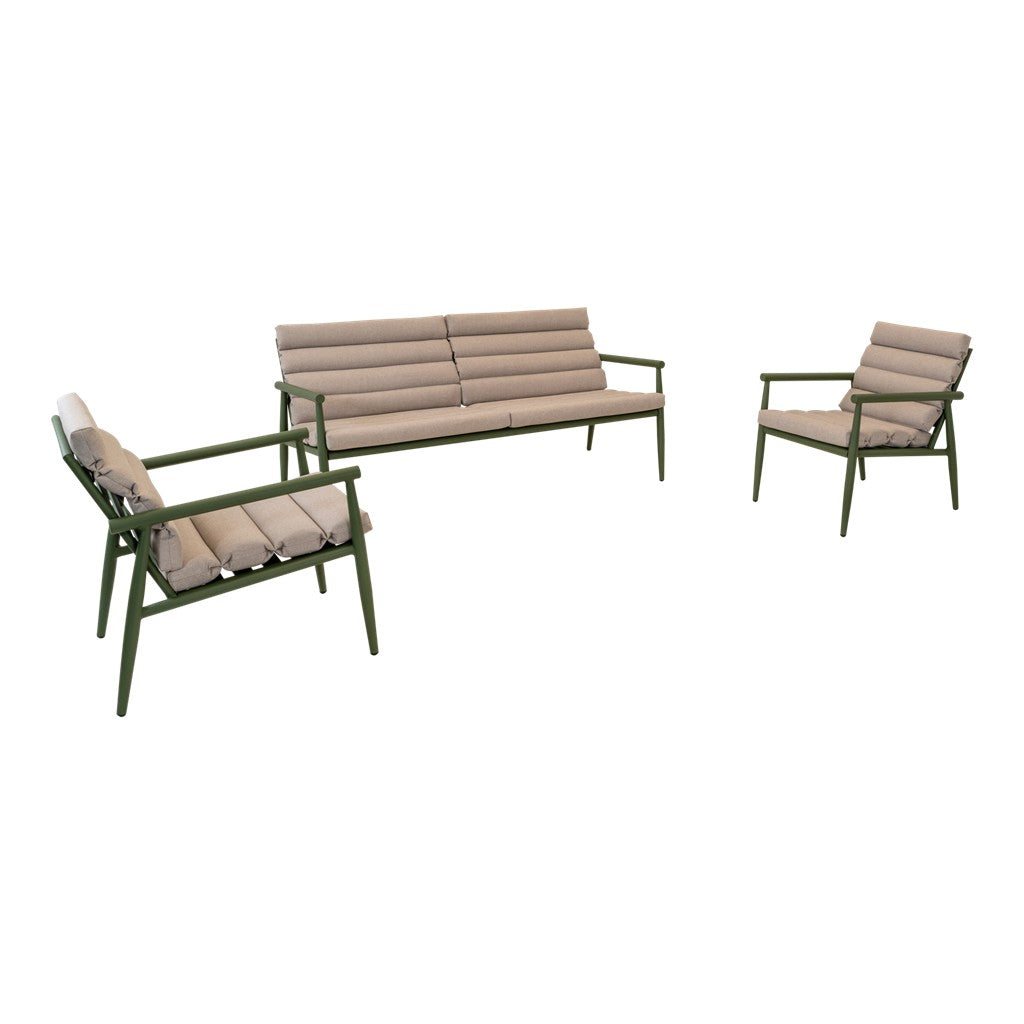 Loungeset Harper olijfgroen - Lesli Living