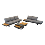 Loungeset Barbados Steen - Lesli Living