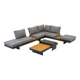 Loungeset Barbados Steen - Lesli Living