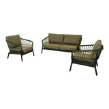 Loungeset Zavi Olijfgroen - Lesli Living