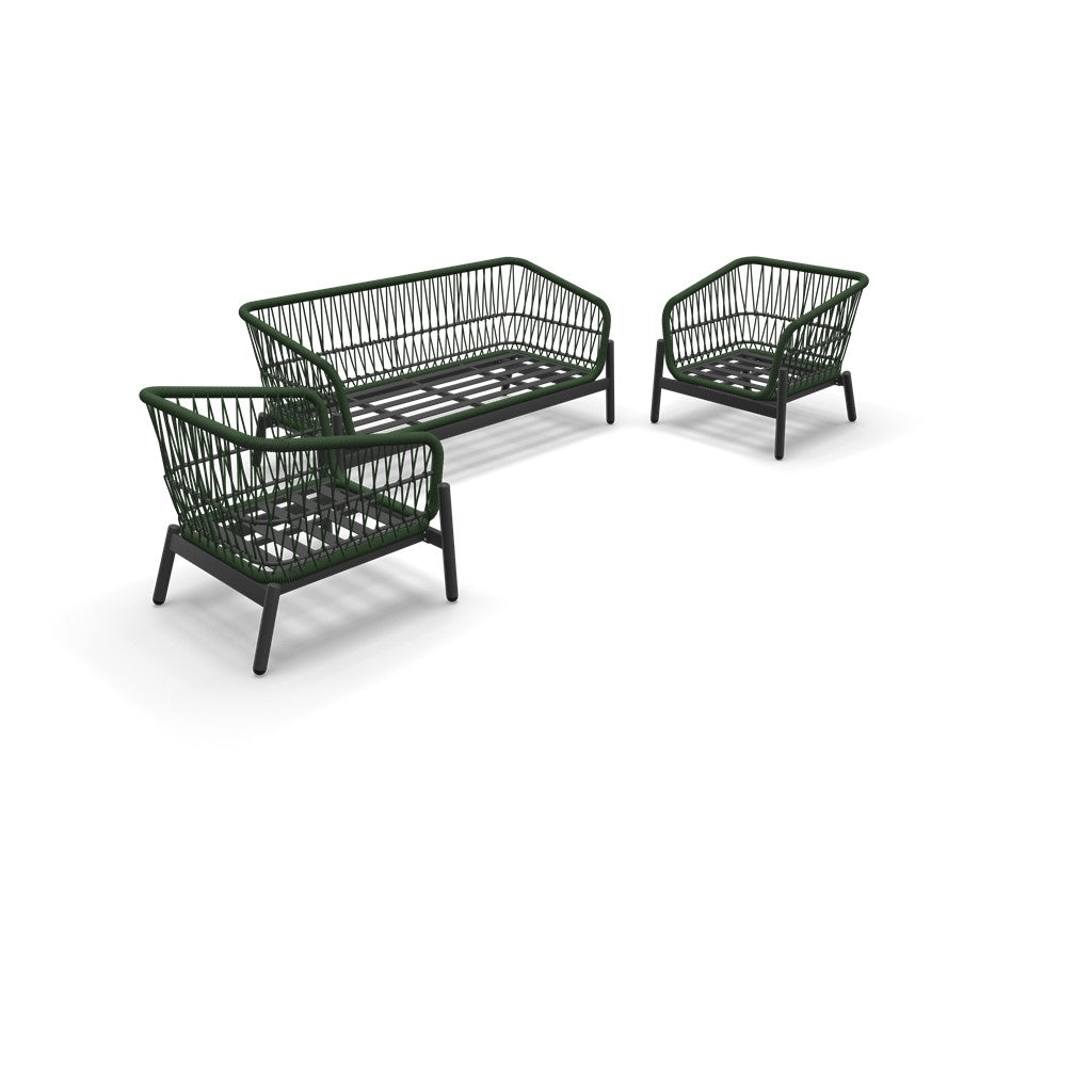 Loungeset Zavi Olijfgroen - Lesli Living