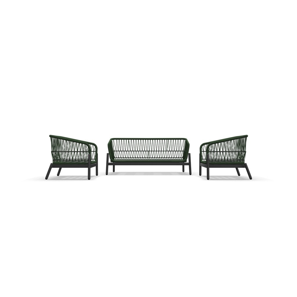 Loungeset Zavi Olijfgroen - Lesli Living
