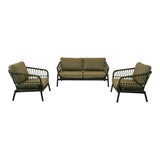 Loungeset Zavi Olijfgroen - Lesli Living