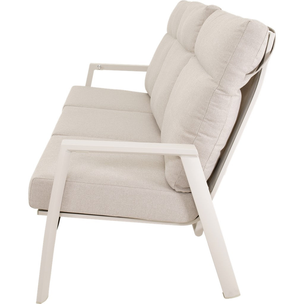 Loungebank Ohio crème 3-persoons