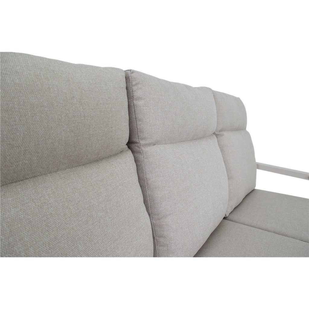 Loungebank Ohio crème 3-persoons