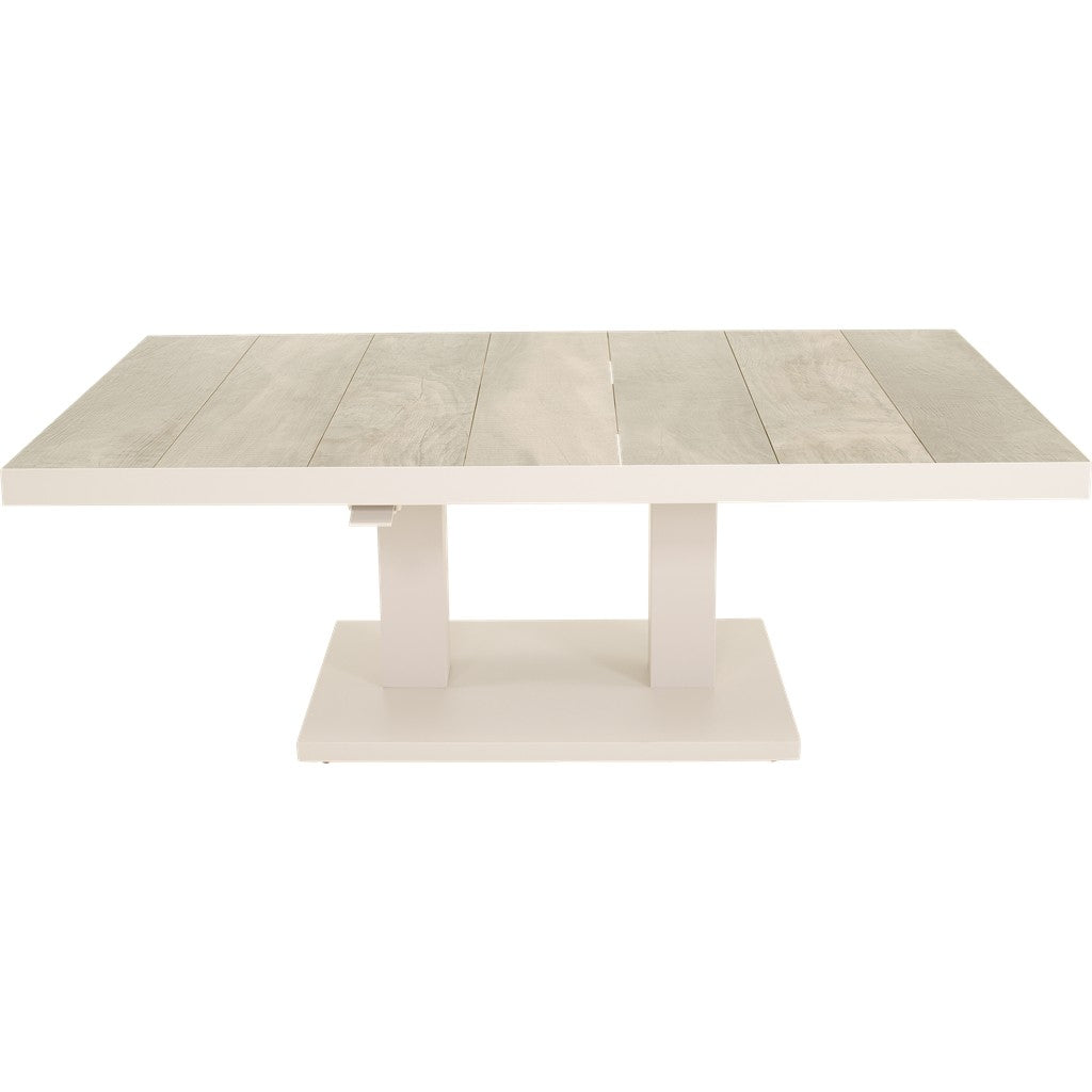 Loungetafel verstelbaar Prato Crema 140x85cm - Lesli Living