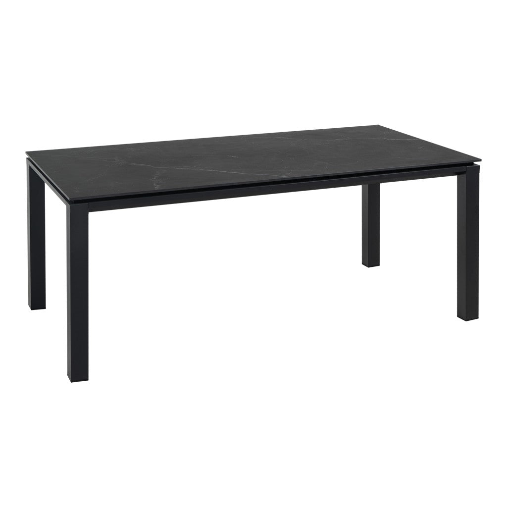 Tafel Monte Carlo Zwart 180x90cm - Lesli Living