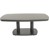 Verstelbare loungetafel Geneva, deens, ovaal, 135 x 83 cm - Lesli Living