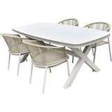 Tafel Davos Crème Deens ovaal 200 x 100 cm - Lesli Living