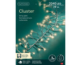 LED cluster lights steady buiten