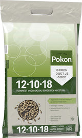 Tuinmestzak Pokon 12-10-18 met Groen doet goed en foto van korrels
