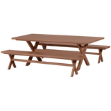 DELTA PICKNICK TUINTAFEL ALUMINIUM TERRA 220X100 CM