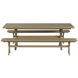 WOOOD - Delta picknick tuintafel aluminium groen/zand 220x100cm