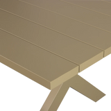 WOOOD - Delta picknick tuintafel aluminium groen/zand 220x100cm